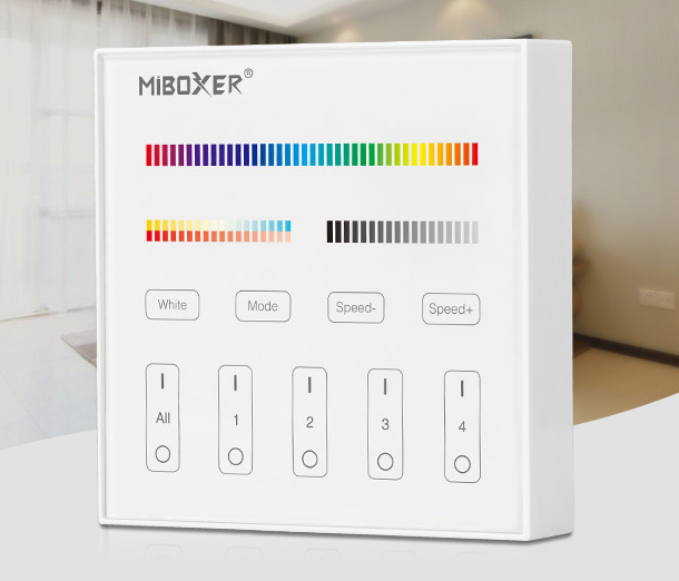 4-Zone Wall Panel Remote (RGB+CCT) (ML-B4)