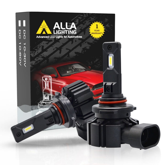 6000 Lumens P20D Base HB3 9005 LED Bulbs High/Low Beam Kit Replacement -Alla Lighting