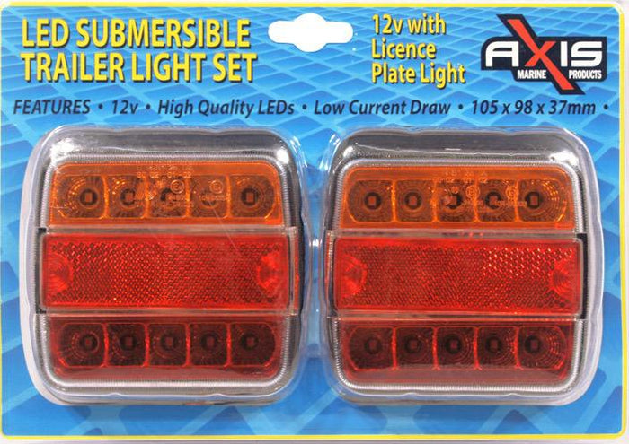 Axis LED Trailer Light Set - 150mm cable - 12V