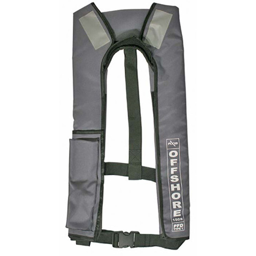 Axis Offshore 150 - Manual Inflatable Lifejacket - Grey