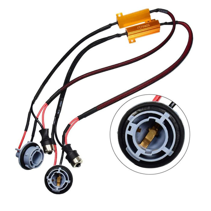 BA15S 1156 LED Resistors Fix Turn Signal Light Hyper Flash /Error Code -Alla Lighting Inc