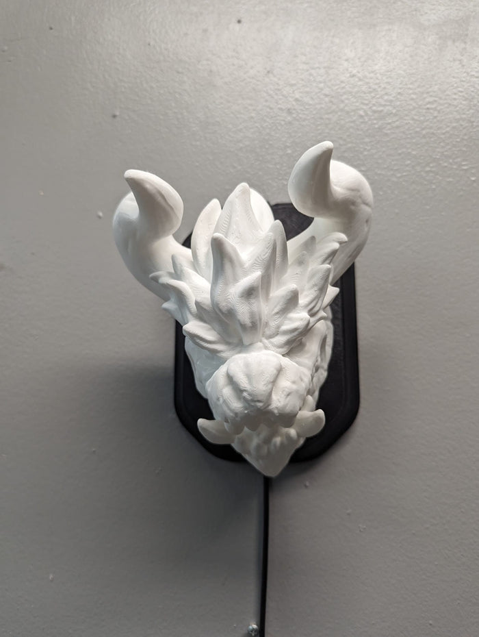 Bowser Inspired Wall Trophy Lamp – 3D Printed LED Gaming Decor