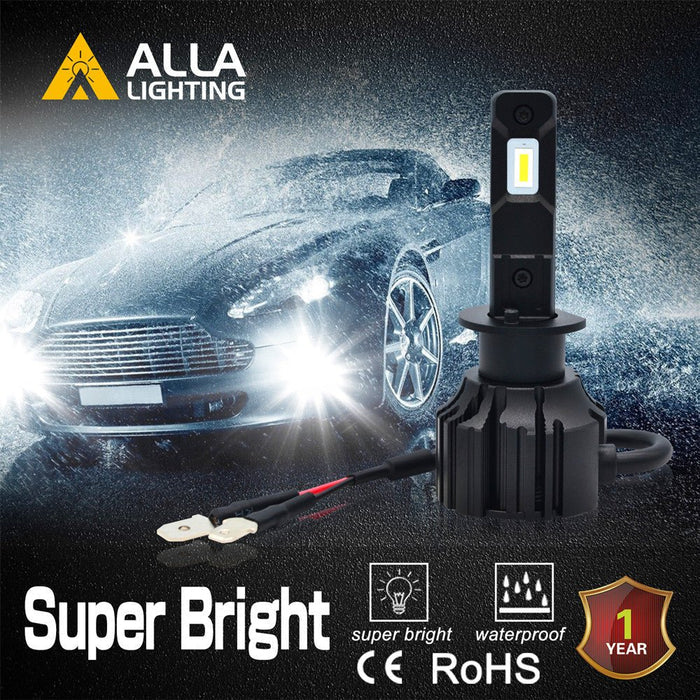 C-HR H1 LED Bulbs Headlights (Off-road) Fog Lights 6000K Xenon White -Alla Lighting