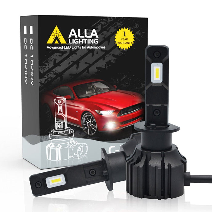 C-HR H1 LED Bulbs Headlights (Off-road) Fog Lights 6000K Xenon White -Alla Lighting