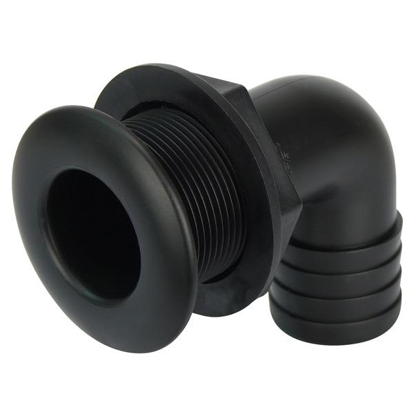 CAN-B 90° Nylon Skin Fitting Tail - Black
