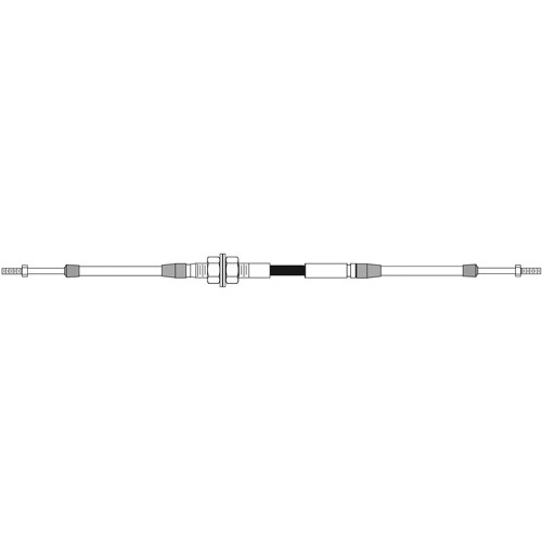 CC330 Mid Range Control Cable - Black - Bosuns Boat