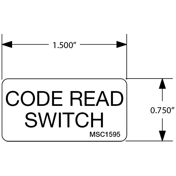 Code Read Switch Decals, Pack of 10