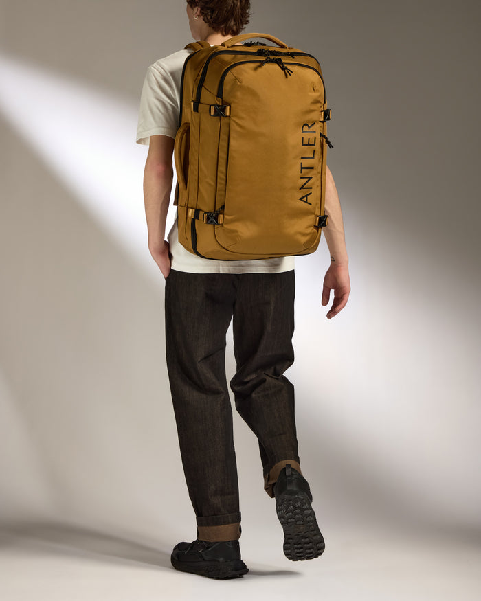 Discovery 60L Hybrid Duffle Backpack in Mustard Yellow