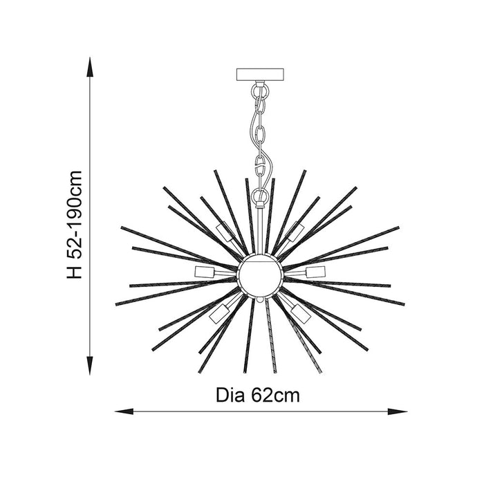 Endon 70575 Orta 9lt Pendant