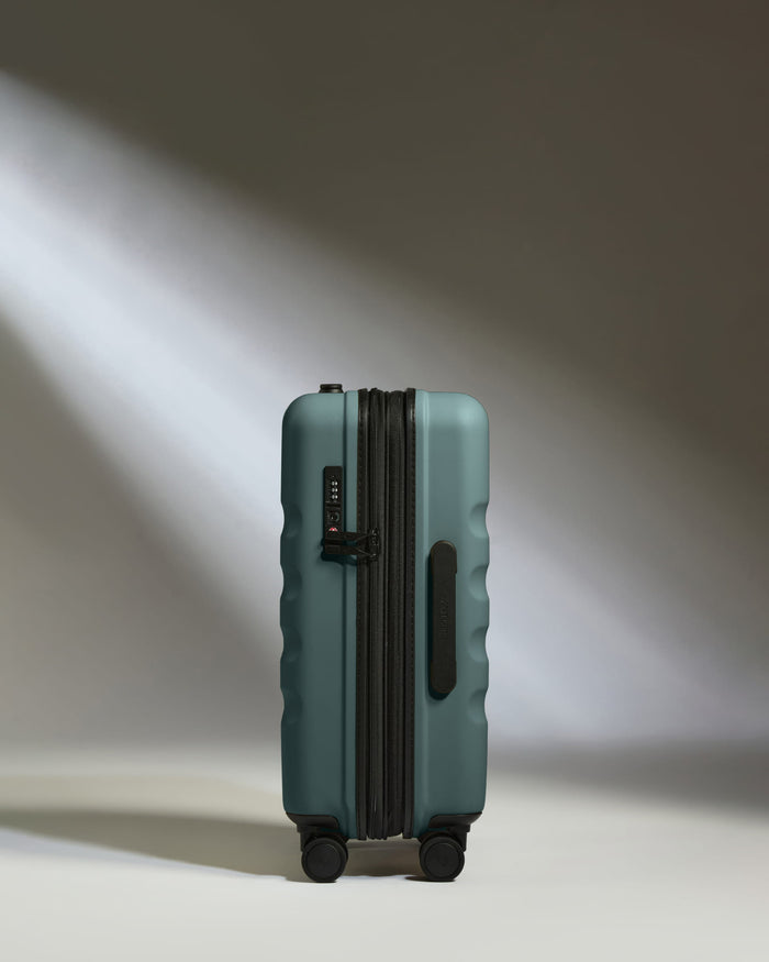 Expandable Carry-on Luggage in Glade Blue - Icon Stripe