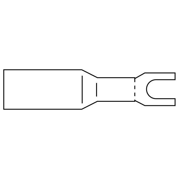 Fork Terminals - Adhesive Heat Shrink - 25 Pack - Bosuns Boat