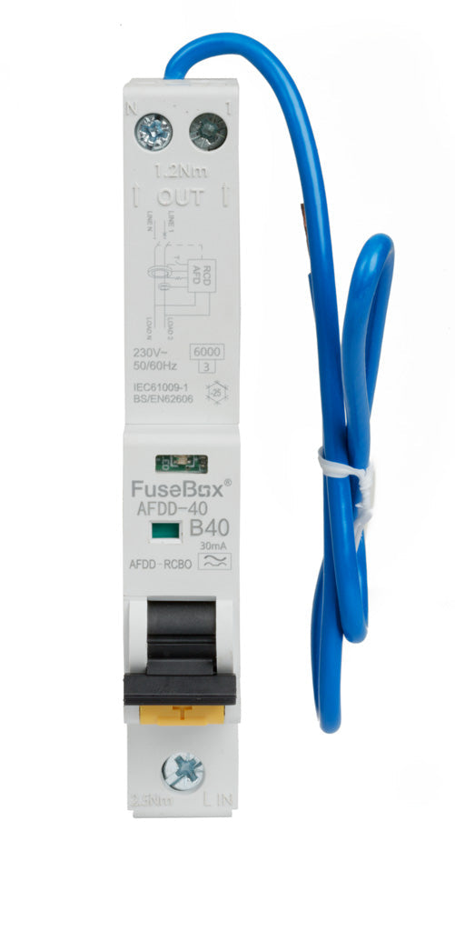 Fusebox AFDD062030B 20A, 2-Pole, 30mA Combined AFDD + RCBO