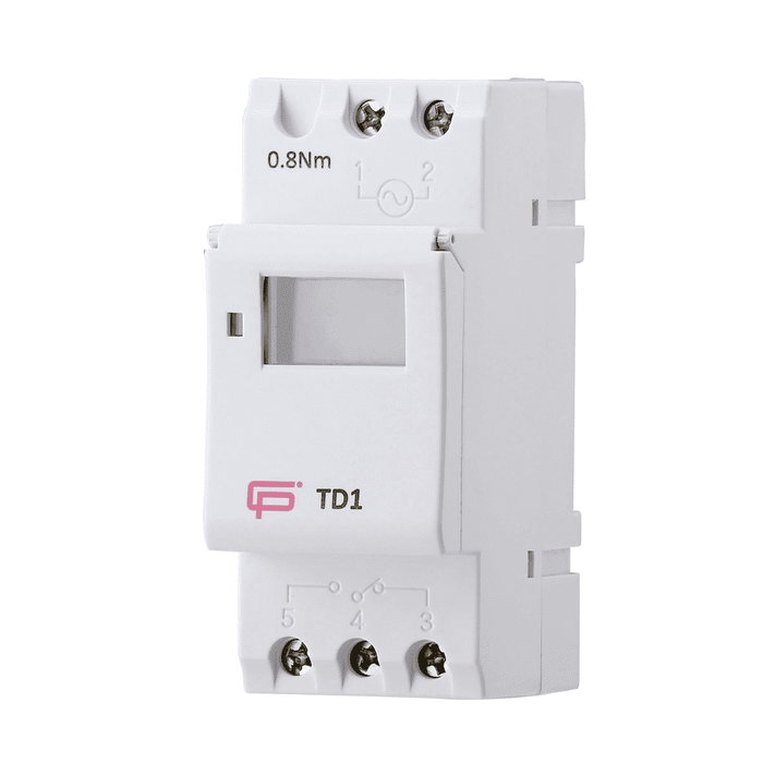 Fusebox TD1 Digital Time Clock 7 Day 1CH 150HR Reserve