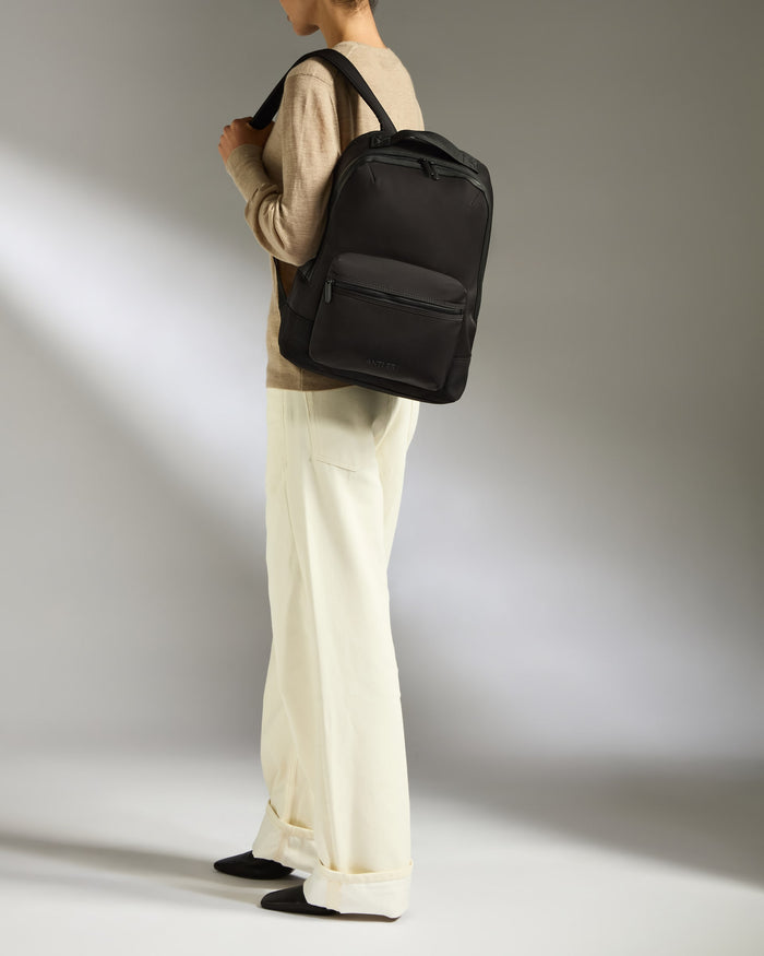 a person with a backpack