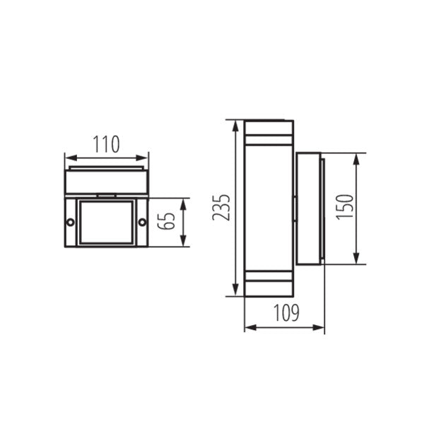 Kanlux ZEW Facade Luminaire EL-235J-B (22440)