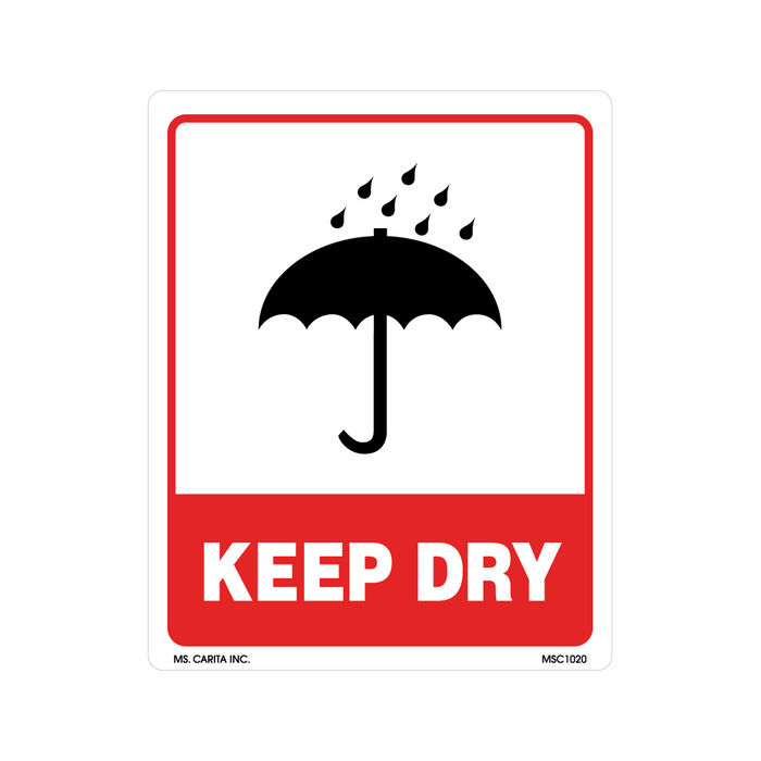 Keep Dry Labels, 5 Inch x 4 Inch, 500 per Roll
