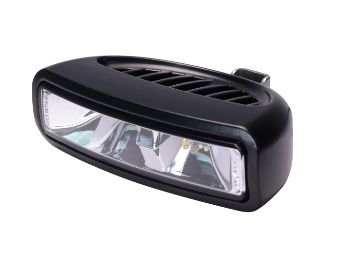 Lumitec Caprera 3 Bracket Mount LED FLOOD LIGHT White/Black - Bosuns Boat