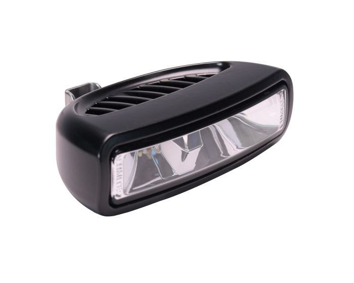 Lumitec Caprera 3 Bracket Mount LED FLOOD LIGHT White/Black - Bosuns Boat
