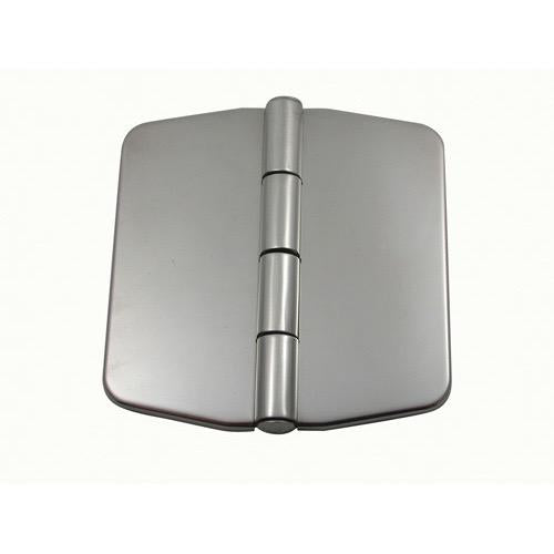 Marine Town Covered Hinges S/S - Length Flat: 74mm - Width: 80mm - Depth: 7mm