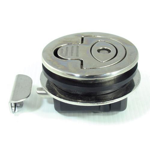 Marine Town Waterproof Flush Catch with Lock - Stalon Cast Stainless Steel, Plastic Back