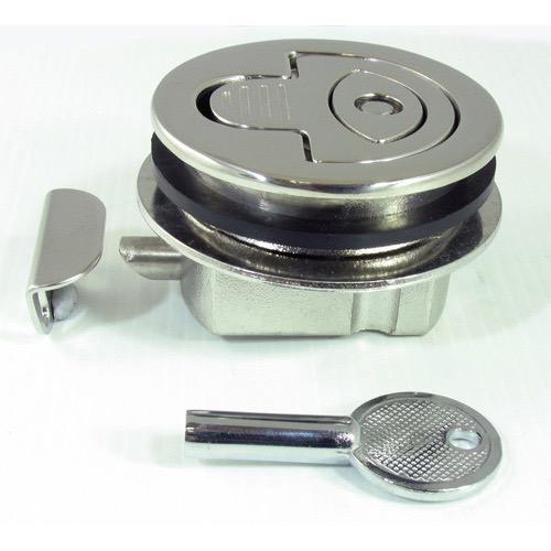 Marine Town Waterproof Flush Catch with Lock - Stalon Cast Stainless Steel, Stainless Steel Back