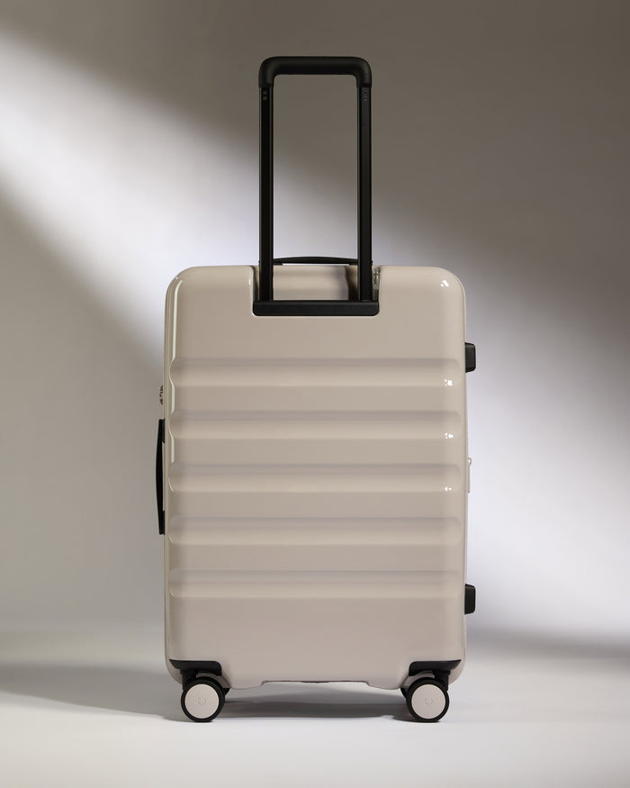 Medium Luggage in Taupe Gloss - Icon Stripe