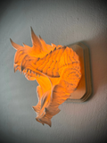 Monster Hunter Glavenus Inspired Wall Trophy Lamp – 3D Printed LED Gaming Decor