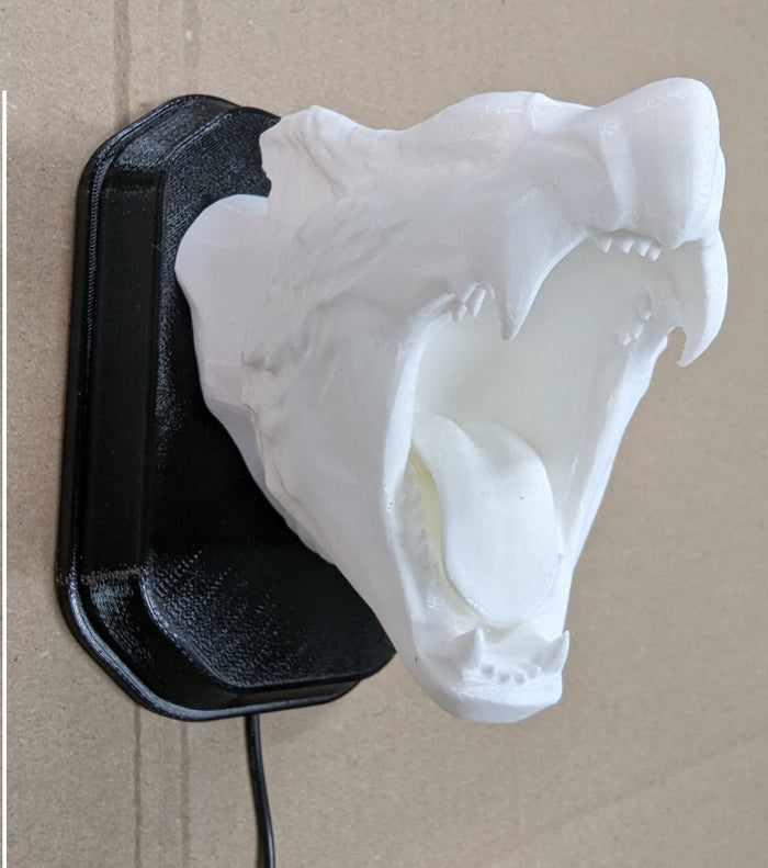 Monster Hunter Nargacuga Inspired Wall Trophy Lamp – 3D Printed LED Gaming Decor