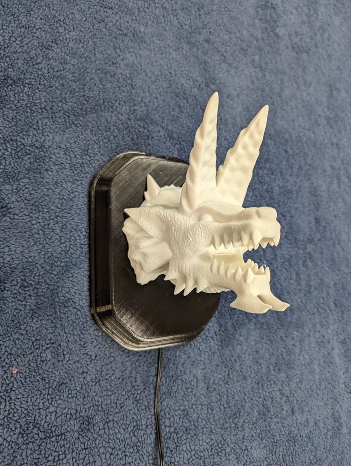 Monster Hunter Zinogre Inspired Wall Trophy Lamp – 3D Printed LED Gaming Decor