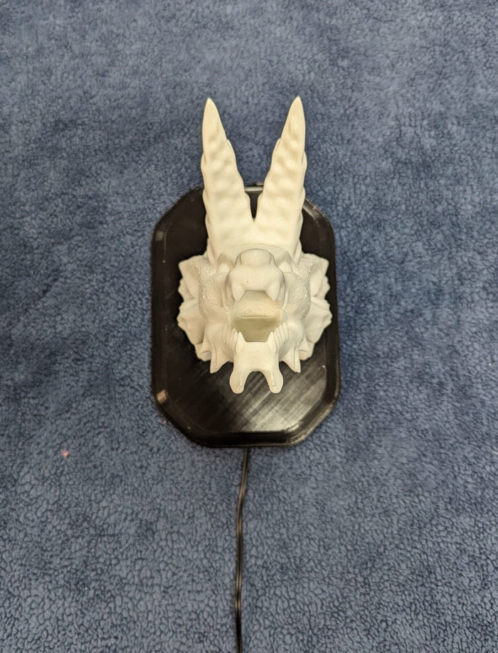 Monster Hunter Zinogre Inspired Wall Trophy Lamp – 3D Printed LED Gaming Decor