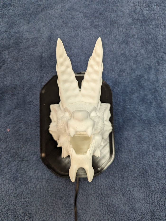Monster Hunter Zinogre Inspired Wall Trophy Lamp – 3D Printed LED Gaming Decor