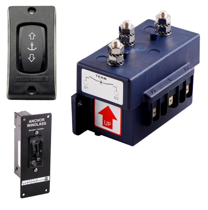 Muir Switchgear Pack 24v rocker switch, 150a CB, 3P solenoid K 1500w (now 1700w) - Bosuns Boat