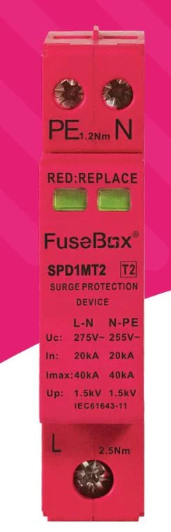 NEW F3 Series!!! Fusebox SPD1MT2 SPD T2 single module direct to busbar connection