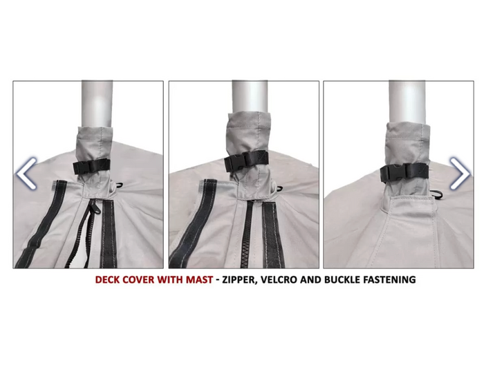 OCEANSOUTH O.K SAILING DINGHY DECK COVER WITH MAST