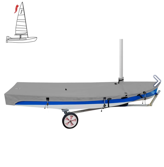 OCEANSOUTH SABRE SAILING DINGHY DECK COVER WITH MAST - Bosuns Boat