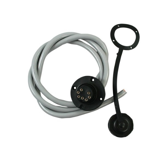 Quick HRC Replacement Wired Deck/Bulkhead Socket Kit with Cap and Gasket