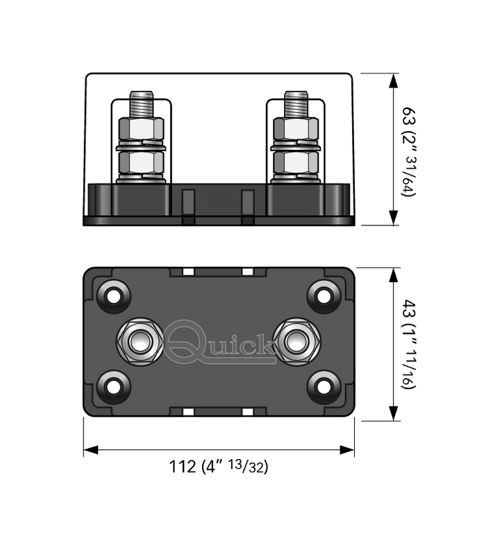 Quick TFH3 Fuse Holder 300A - Bosuns Boat