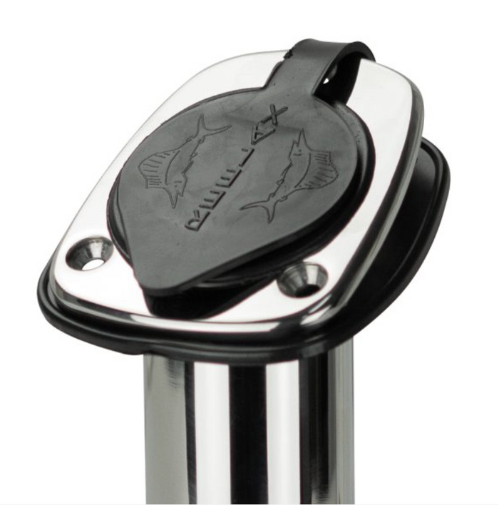 Reelax STD S/S Rod Holder with Insert and Cap with Drain