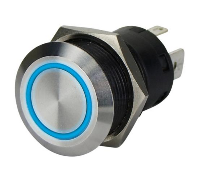 RELAXN 20A PUSH BUTTON SWITCHES - STAINLESS STEEL - Bosuns Boat