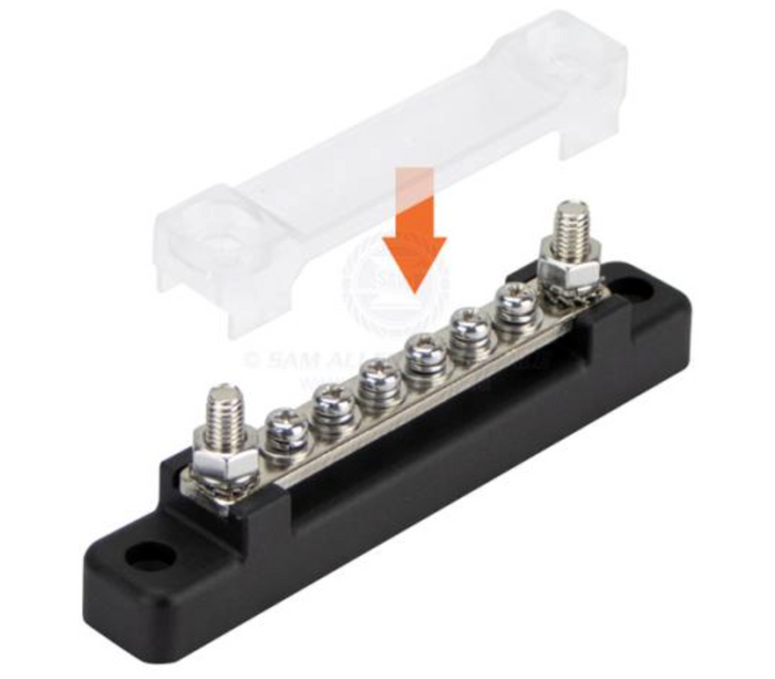RELAXN BUS BAR WITH COVER (6 GANG) - HEAVY-DUTY MODULAR