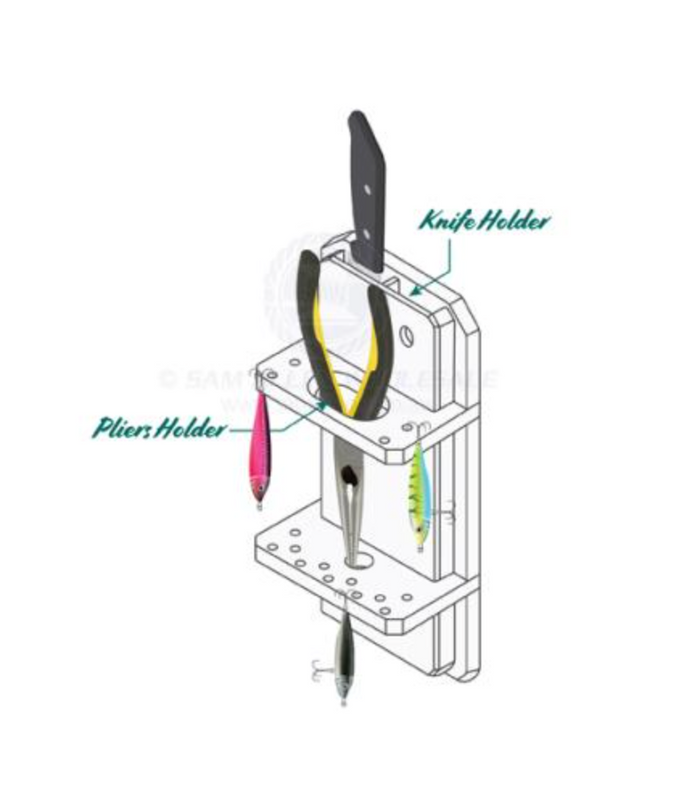 RELAXN KNIFE, PLIERS & LURE HOLDER (BLACK)