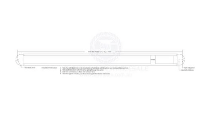 RELAXN LED - INTERIOR STRIP LIGHT - SWIVEL - SWITCHED