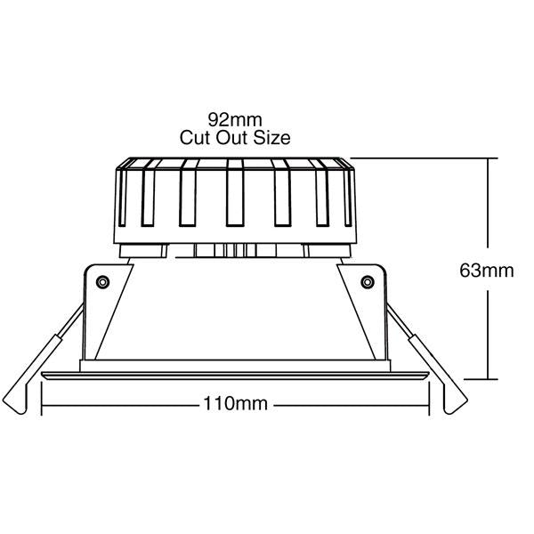 RELAXN LED Down Light Kit 240V AC 10W - Recessed