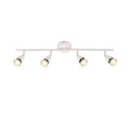 Saxby 60993 Amalfi 4lt Bar Adjustable Spotlight - Gloss white