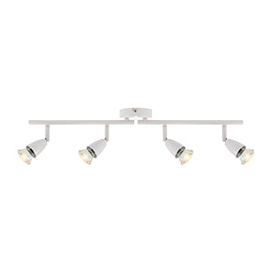 Saxby 60993 Amalfi 4lt Bar Adjustable Spotlight - Gloss white