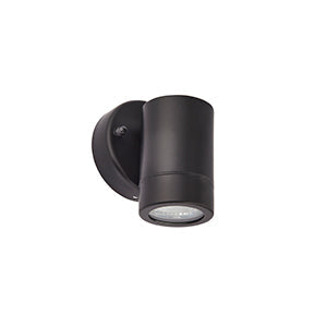 Saxby 75434 Palin 1lt wall IP44 7W  Wall Light - Matt Black