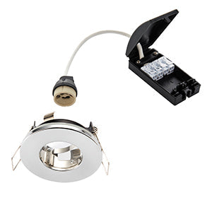 Saxby 79980 Speculo round IP65 50W,  Chrome Plate
