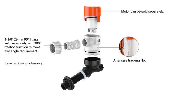 Seaflo 13E Series Livewell/Baitwell Pumps
