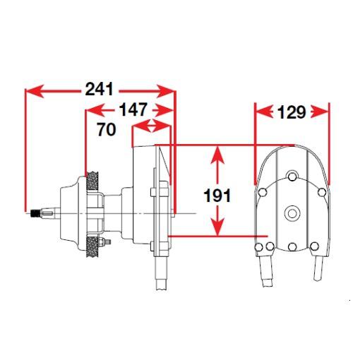 SeaStar Helm - Quick Connect 3.0 Turn - Single cable QC helm