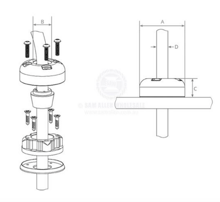 SEAVIEW CABLE SEALS (UP TO 13.5MM CABLE DIAMETRE) - Bosuns Boat